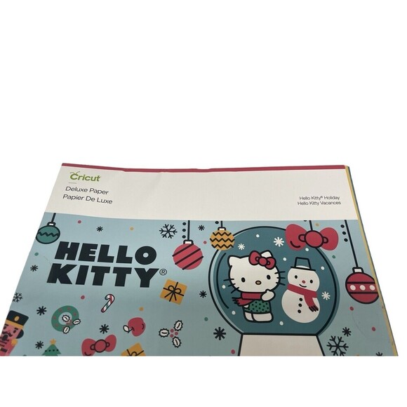Cricut Scrapbook Paper 12x12 Universal 12p Hello Kitty Holiday New Open RARE - Picture 2 of 14